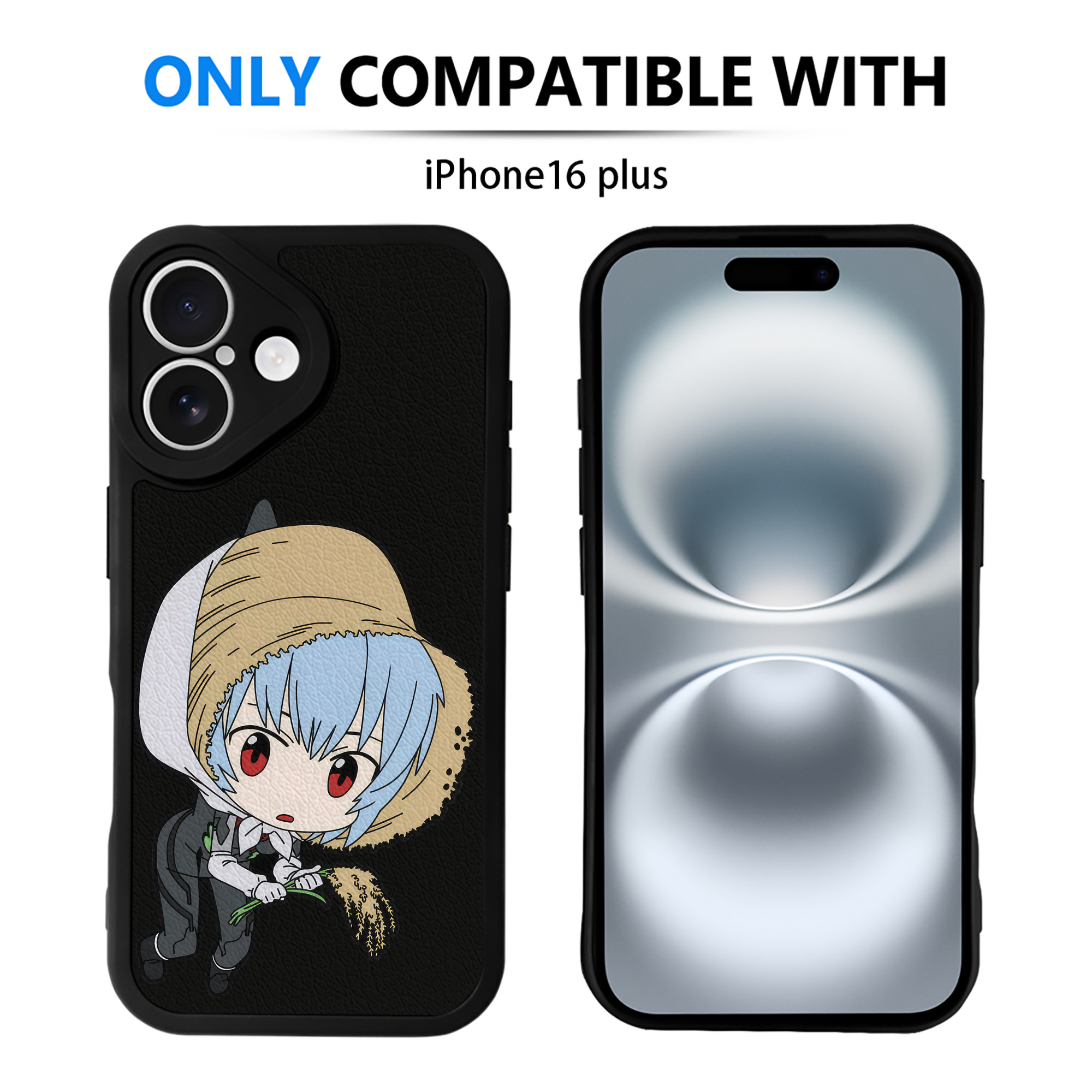 （画像用） EVA 新世紀エヴァンゲリオン 【iPhone 16シリーズ対応】シリコンスマホケース（レザー調） 材質：シリコン